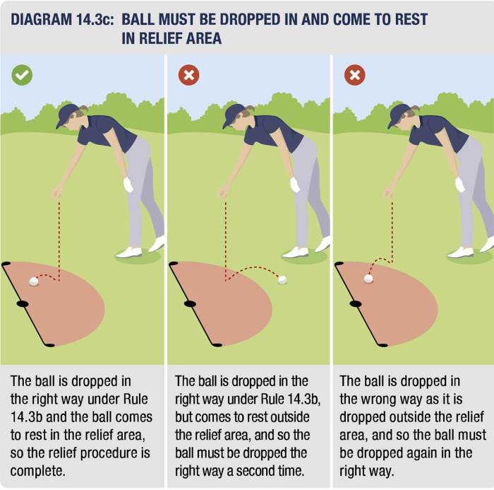 Line of sight drop golf