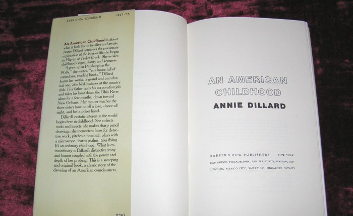 An american childhood by annie dillard