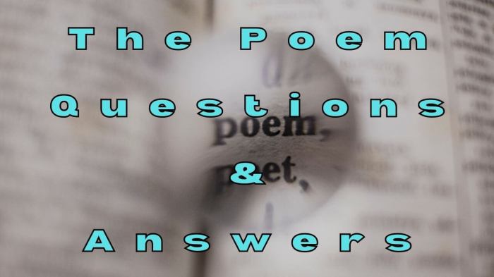 The hangman poem questions and answers