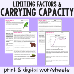 Carrying capacity and limiting factors answer key