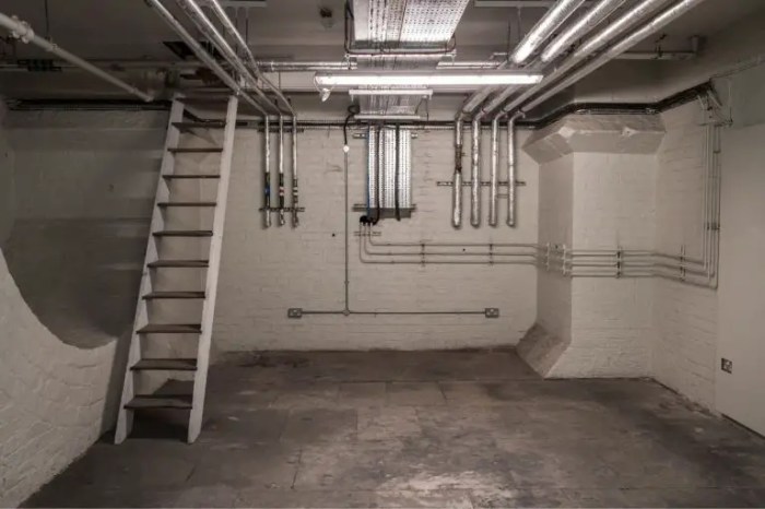 Which is the preferred location to ventilate a basement