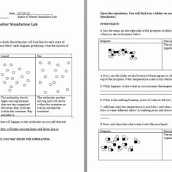 Chemistry i worksheet classification of matter and changes